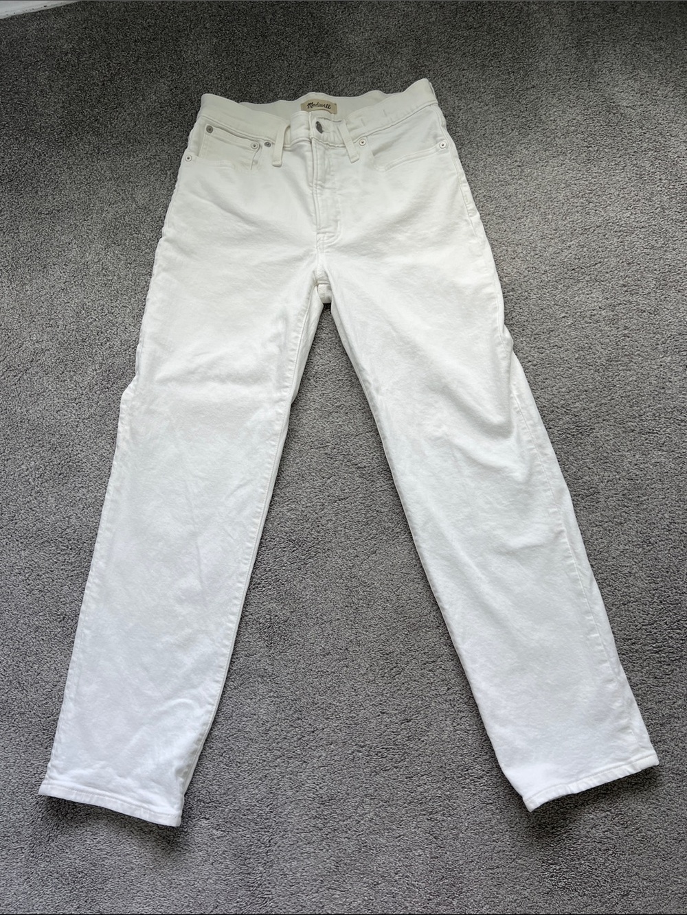 Madewell Straight Leg Jeans in White